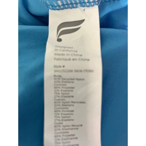 Fabletics Light Blue One-Piece Swimsuit Size XL NWT - Picture 5 of 8